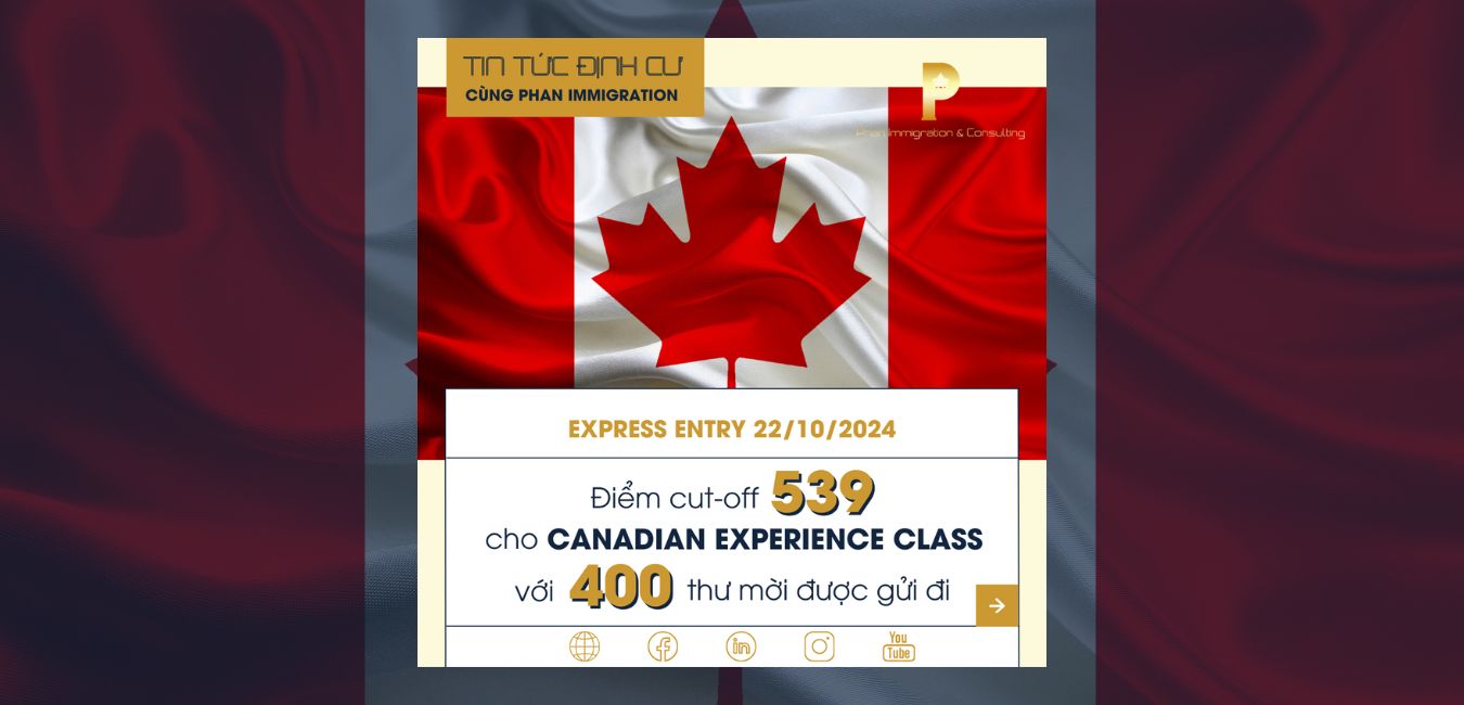 IRCC mời 400 ứng viên Express Entry nhóm CEC