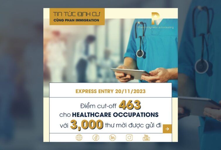 IRCC mời 3.000 ứng viên Express Entry nhóm Healthcare – ĐỢT RÚT ĐẦU TIÊN TỪ THÁNG 7