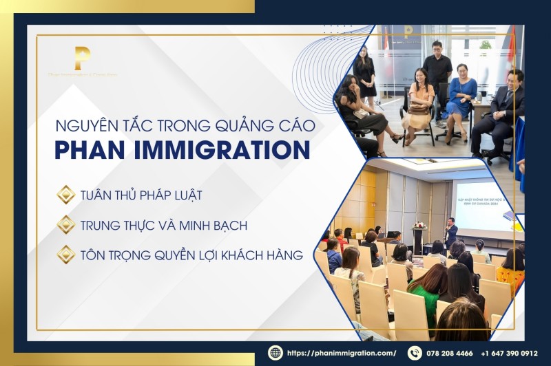 Phan Immigration cam kết cung cấp thông tin quảng cáo trung thực và minh bạch