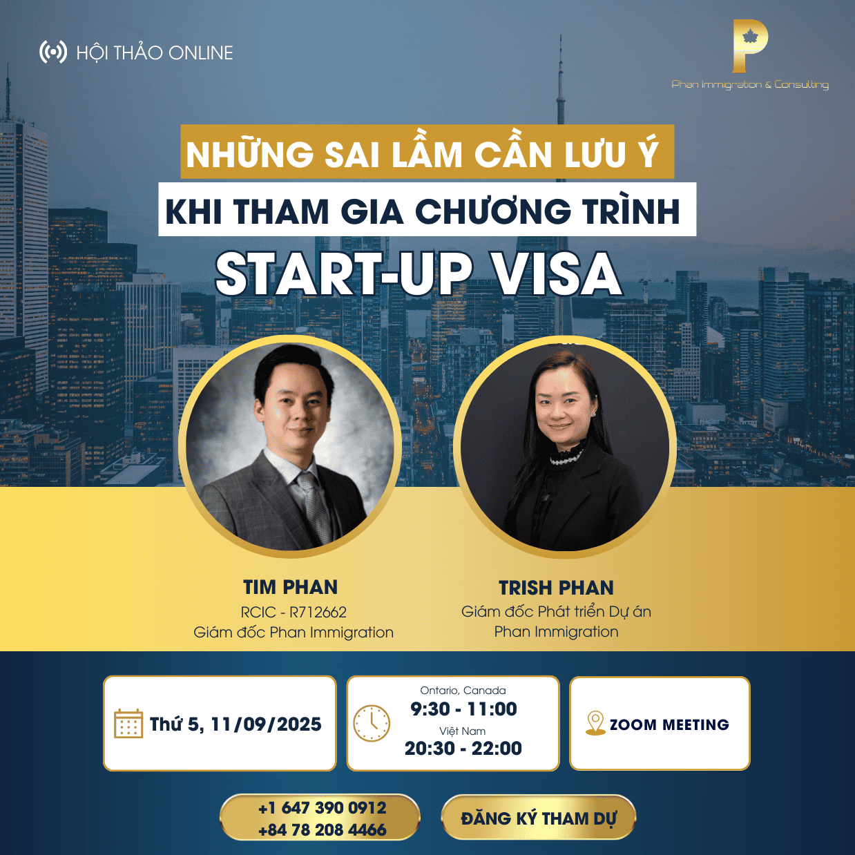 Hội thảo Start-up Visa 11/9/2025