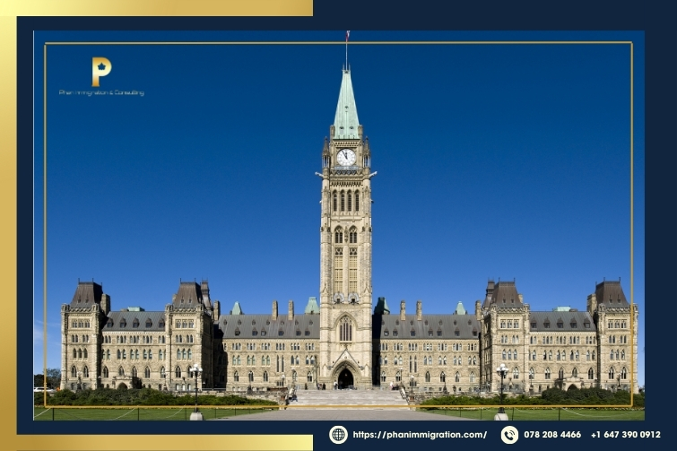 Toà nhà Quốc hội của Canada ở thủ đô Ottawa