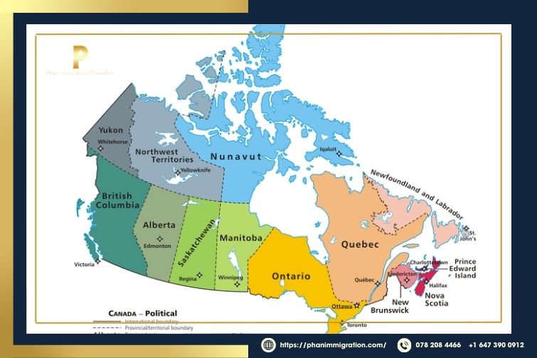 British Columbia nằm phía Tây Thái Bình Dương