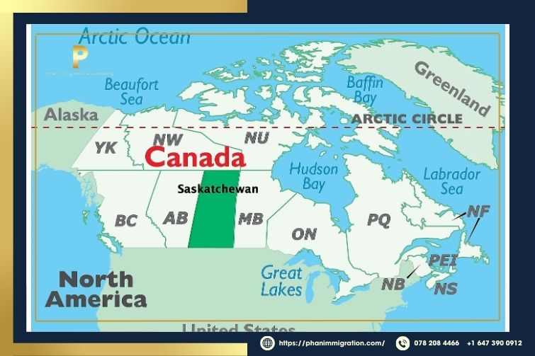 Saskatchewan Canada có vị trí thuận lợi trong việc giao thông, kết nối với các vùng khác